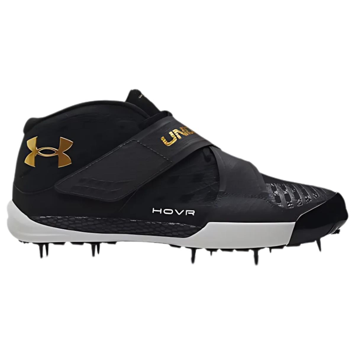 Under Armour Hovr Silencer Adult Men`s Track Running Spikes Black/Gold/White