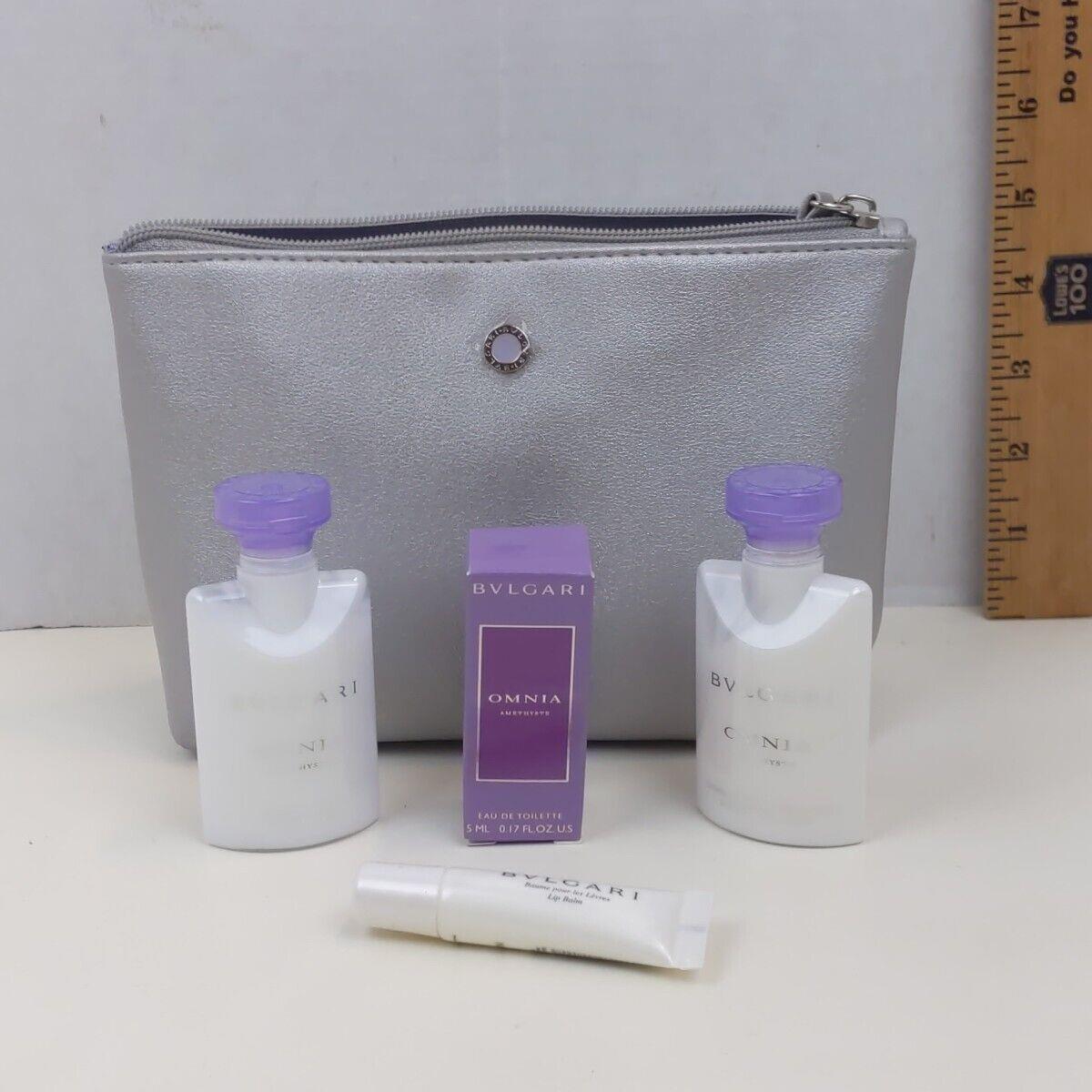 Bvlgari Travel Toiletry Pack Bag Body Lotion Face Emulsion Eau De Toilette