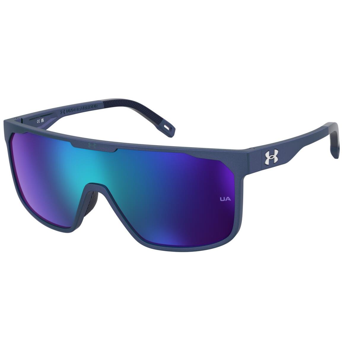 Under Armour UA Define/g 5BF T5 Matte Dark Blue/green Mirrored Men`s Sunglasses