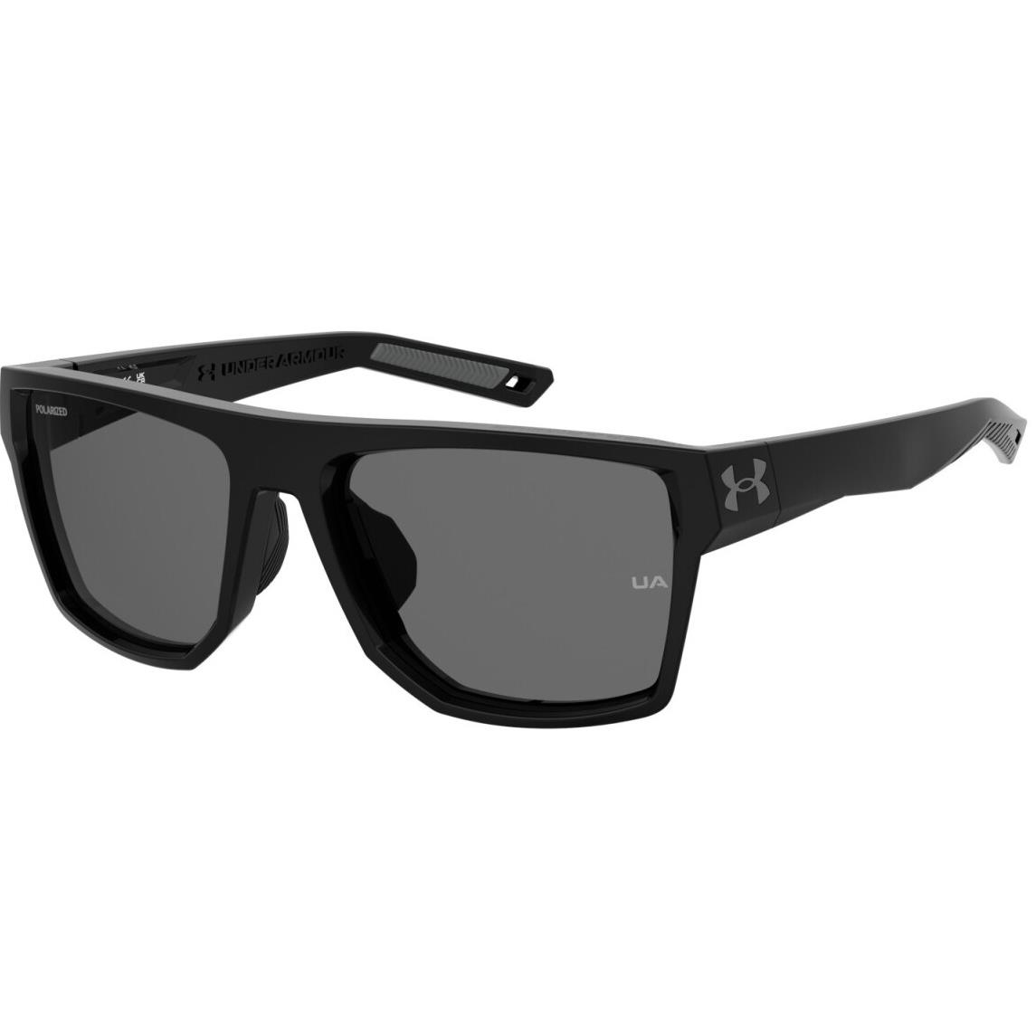 Under Armour UA Launch 2/G 807 Black/grey Polarized Rectangle Men`s Sunglasses