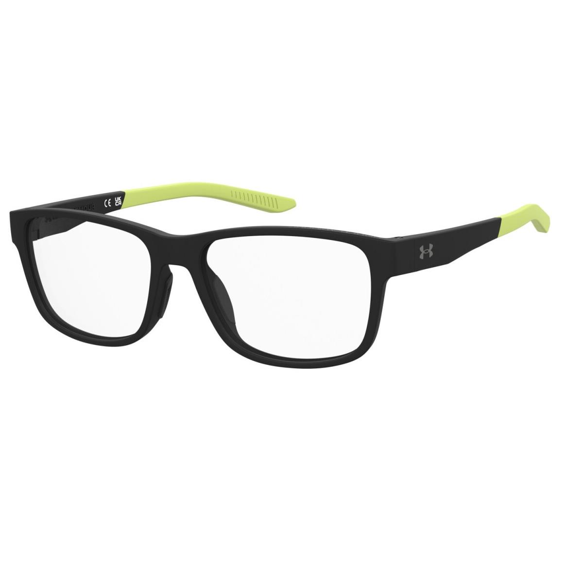 Under Armour UA 5080 3OL Matte Black Green Rectangular Men`s Eyeglasses