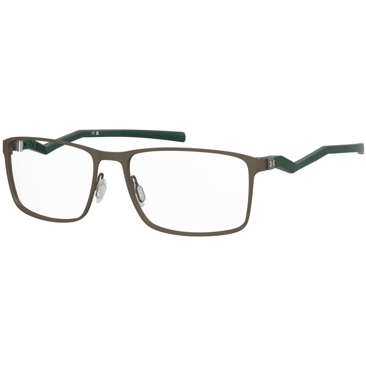 Under Armour UA 5084/G XL7 Brown Green Rectangular Men`s Eyeglasses