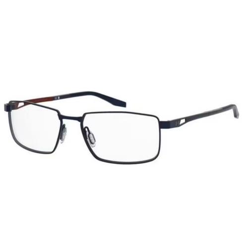 Under Armour UA 5077/G Lox Matte Blue Orange Rectangular Men`s Eyeglasses