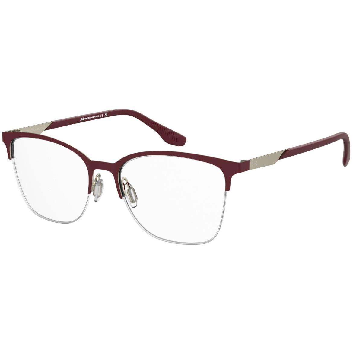 Under Armour UA 5081/G 6K3 Burgundy Gold Rectangular Women`s Eyeglasses