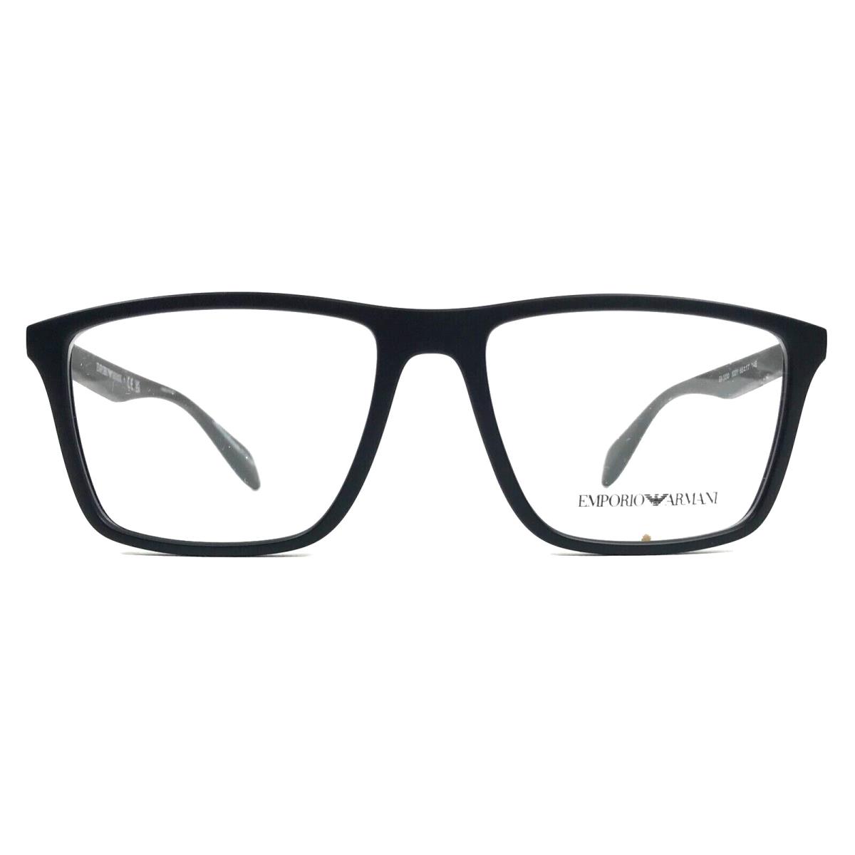 Emporio Armani Eyeglasses Frames EA3230 5001 Matte Black Square 55-17-145