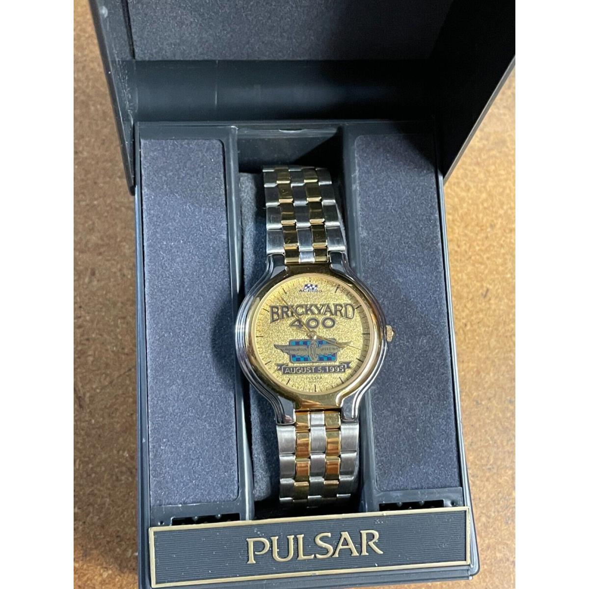 1995 Vintage Pulsar Brickyard 400 Nascar Men`s Wristwatch Watch