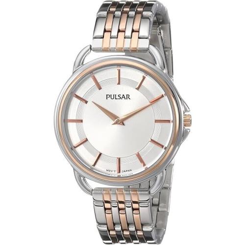 Pulsar Women`s PM2098 Analog Display Japanese Quartz Two Tone Watch