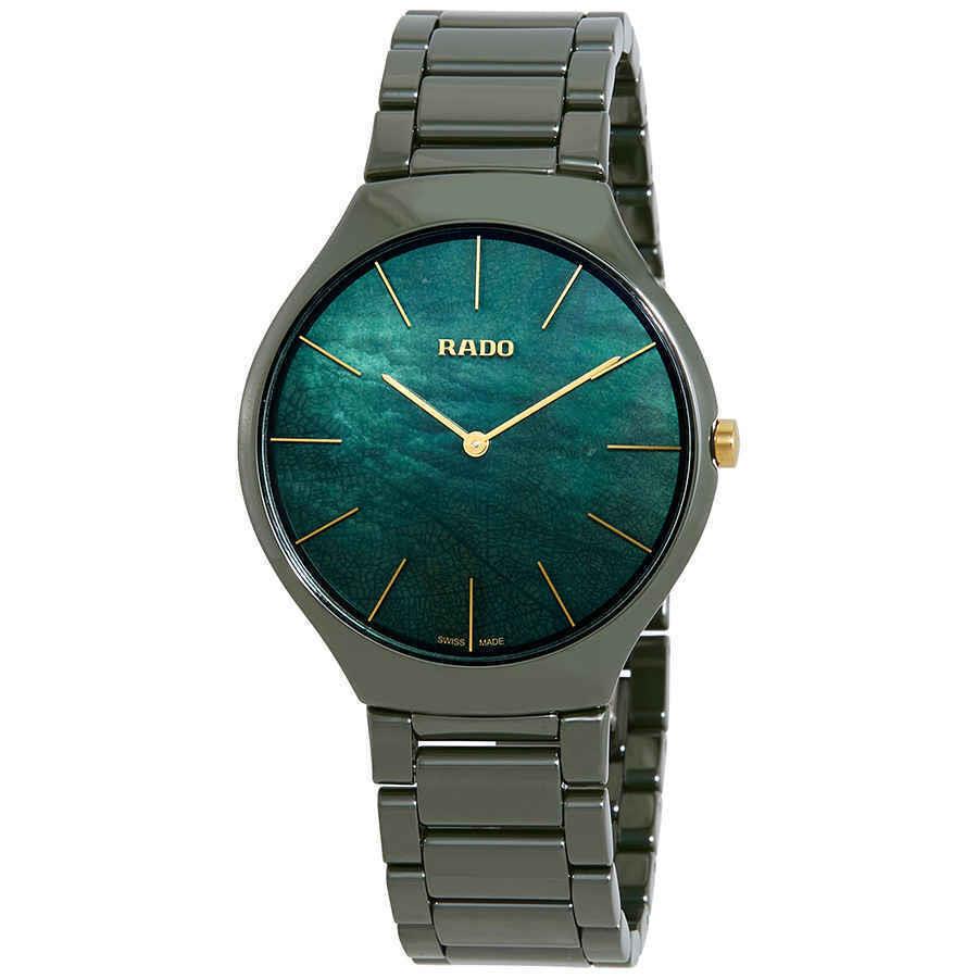 Rado True Thinline Green Mop Dail Men`s Watch R27006912