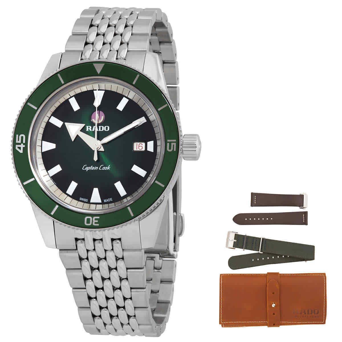 Rado Captain Cook Automatic Green Dial Men`s Watch R32505318