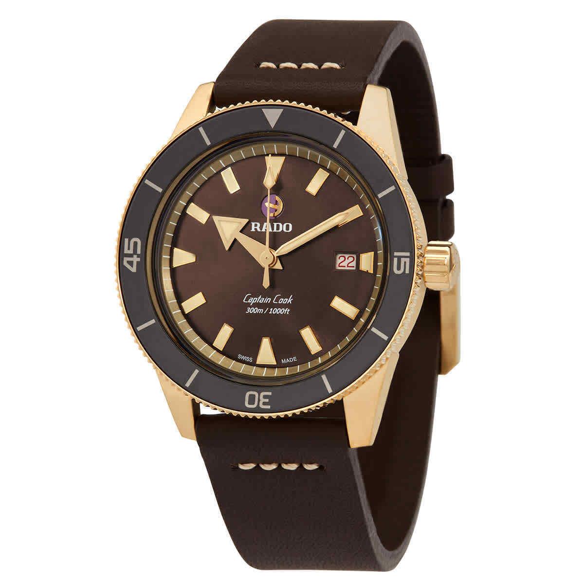 Rado Captain Cook Automatic Brown Dial Men`s Watch R32504306