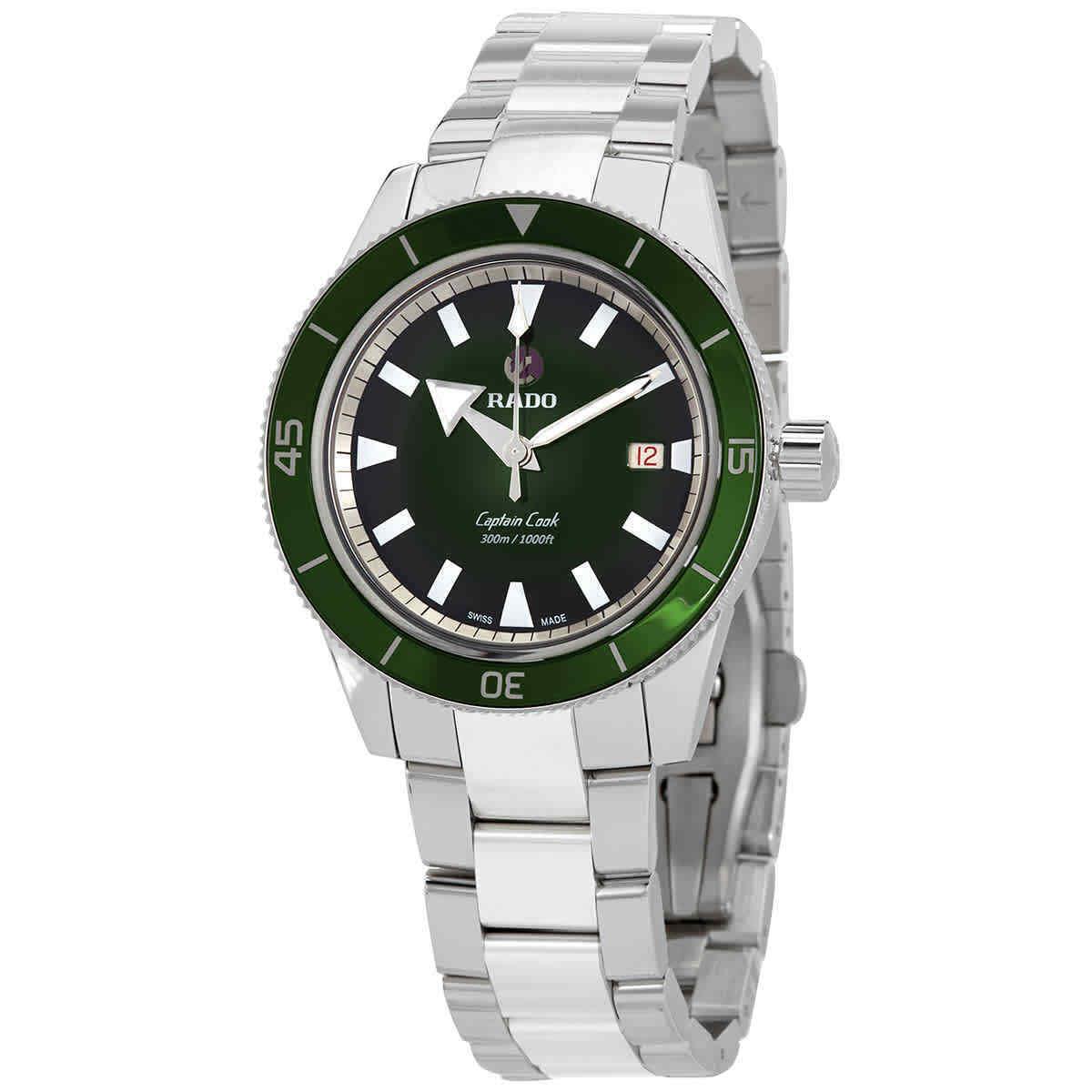 Rado Captain Cook Automatic Green Dial Men`s Watch R32105313