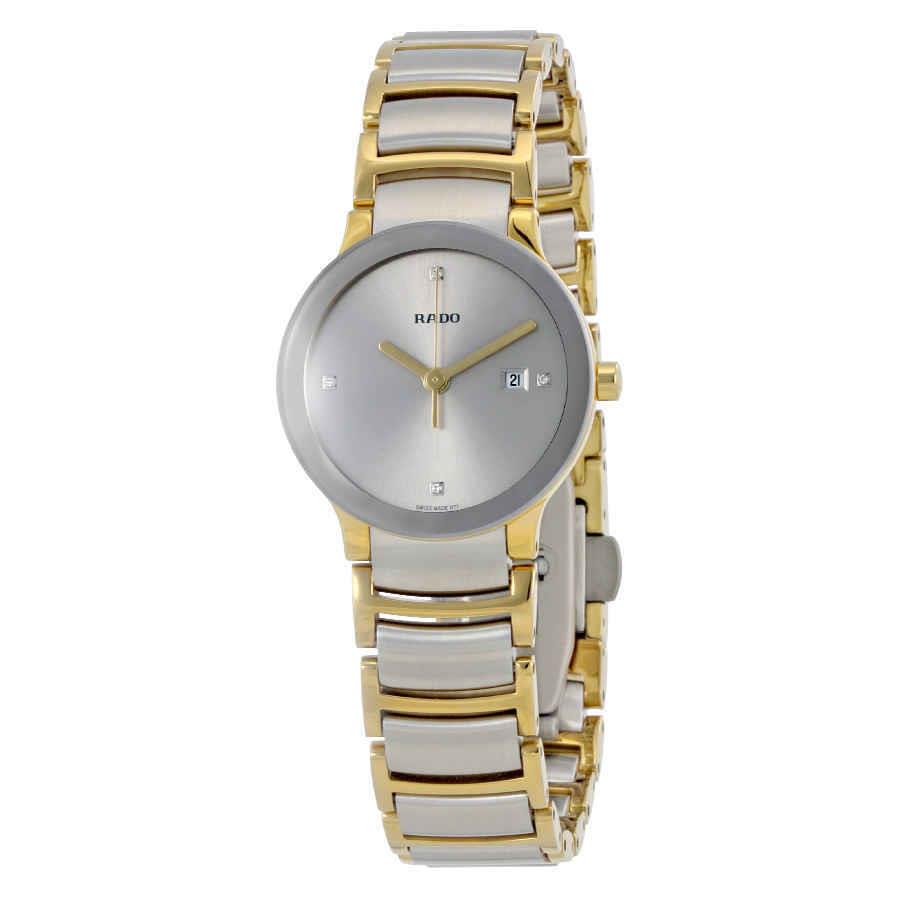 Rado Centrix Silver Dial Two-tone Ladies Watch R30932713