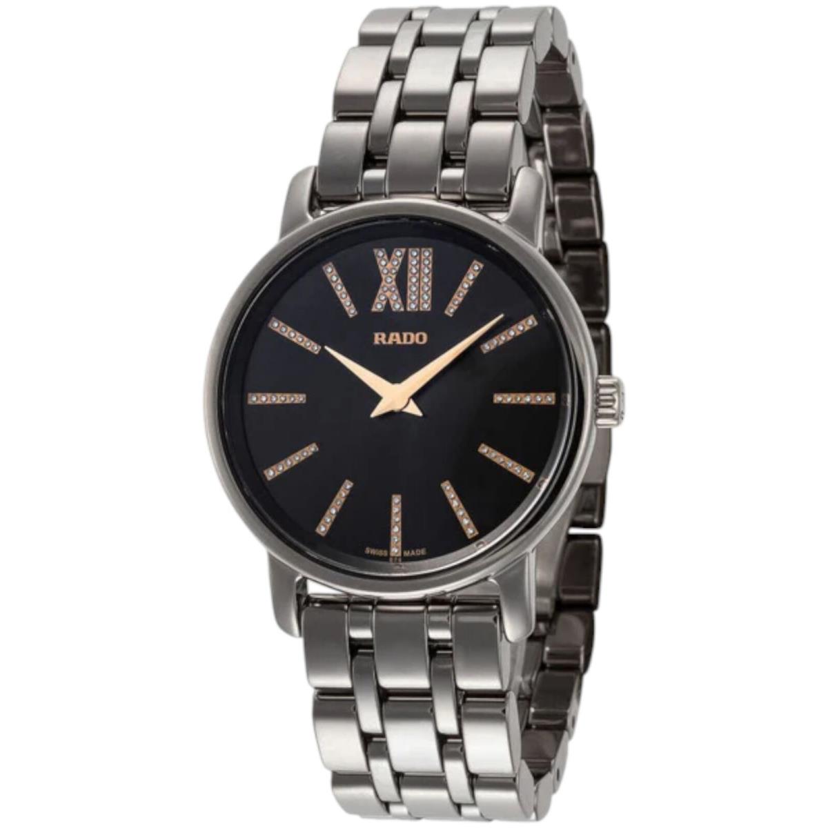 R14064707 Ladies Diamaster Black Diamond Dial Black Ceramic 33 mm by Rado