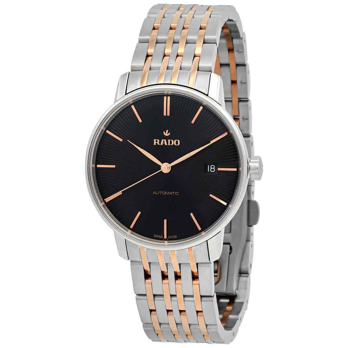 Rado Coupole Classic Automatic Black Dial Two-tone Men`s Watch R22860163