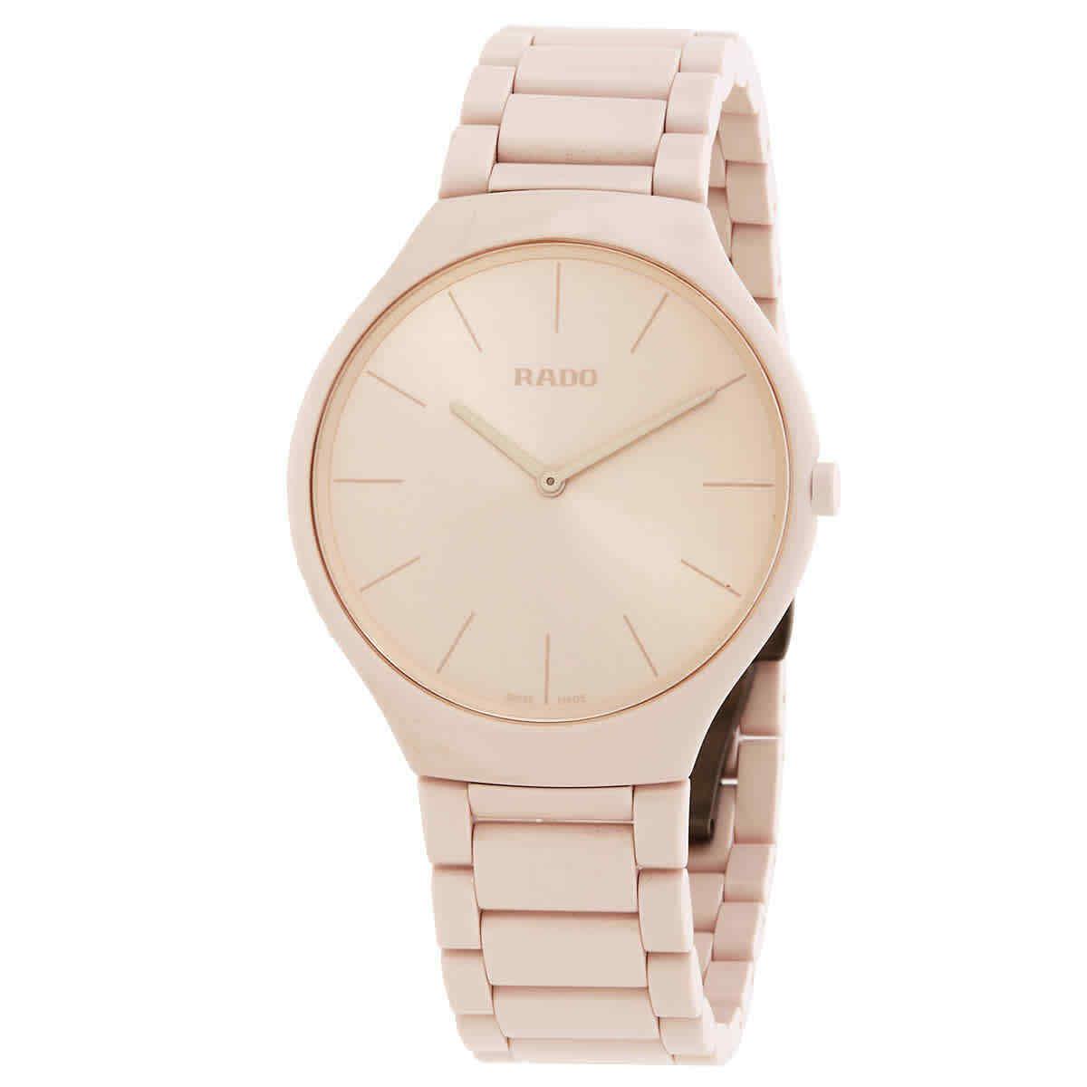 Rado True Thinline Les Couleurs Quartz Pale Sienna Dial Unisex Watch R27097672