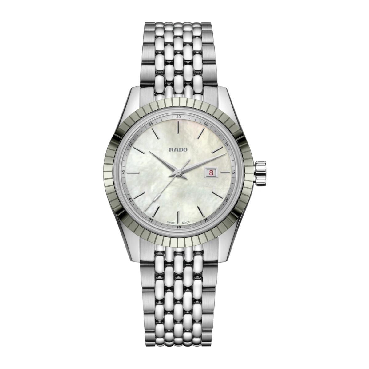 Rado Hyperchrome Quartz White Mop Dial Stainless Steel Ladies Watch R33104918