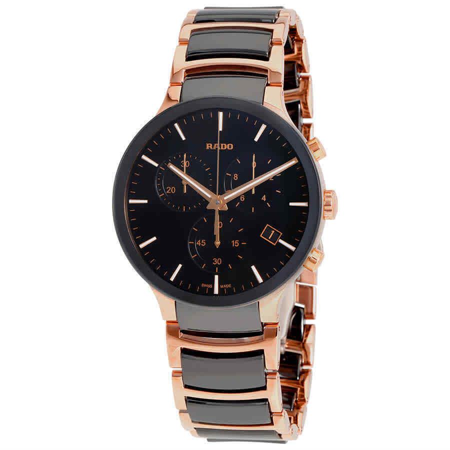 Rado Centrix Chronograph Black Dial Men`s Watch R30187172