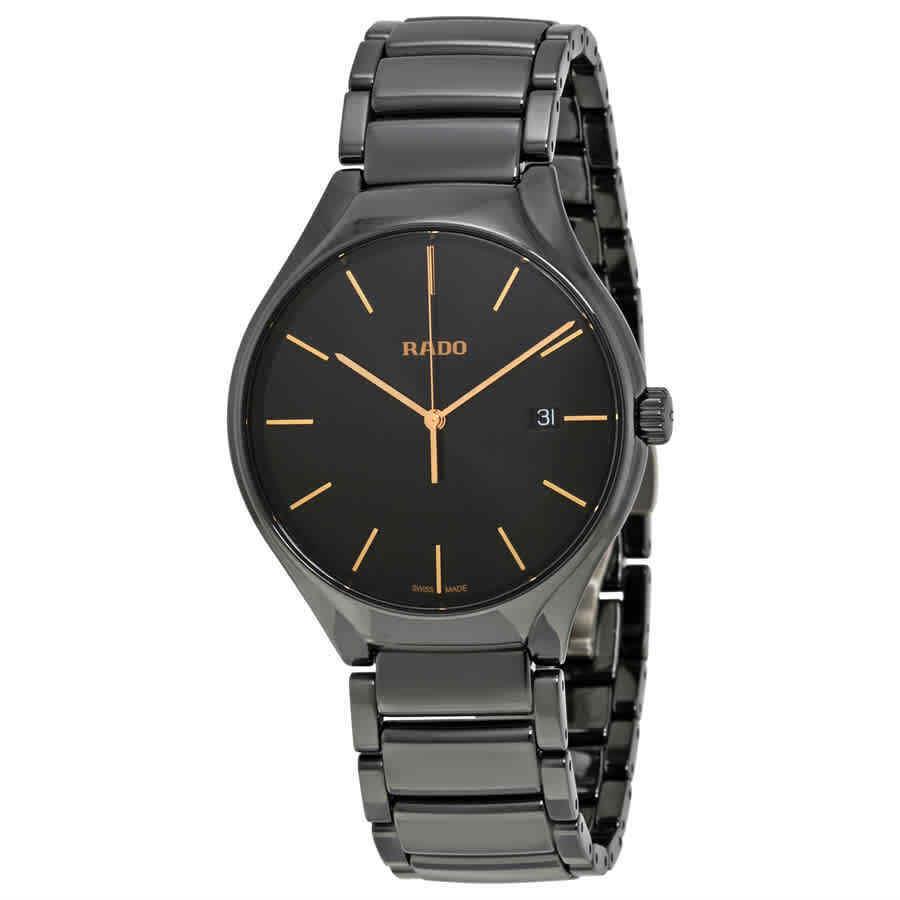 Rado True Black Dial Ceramic Men`s Watch R27238162