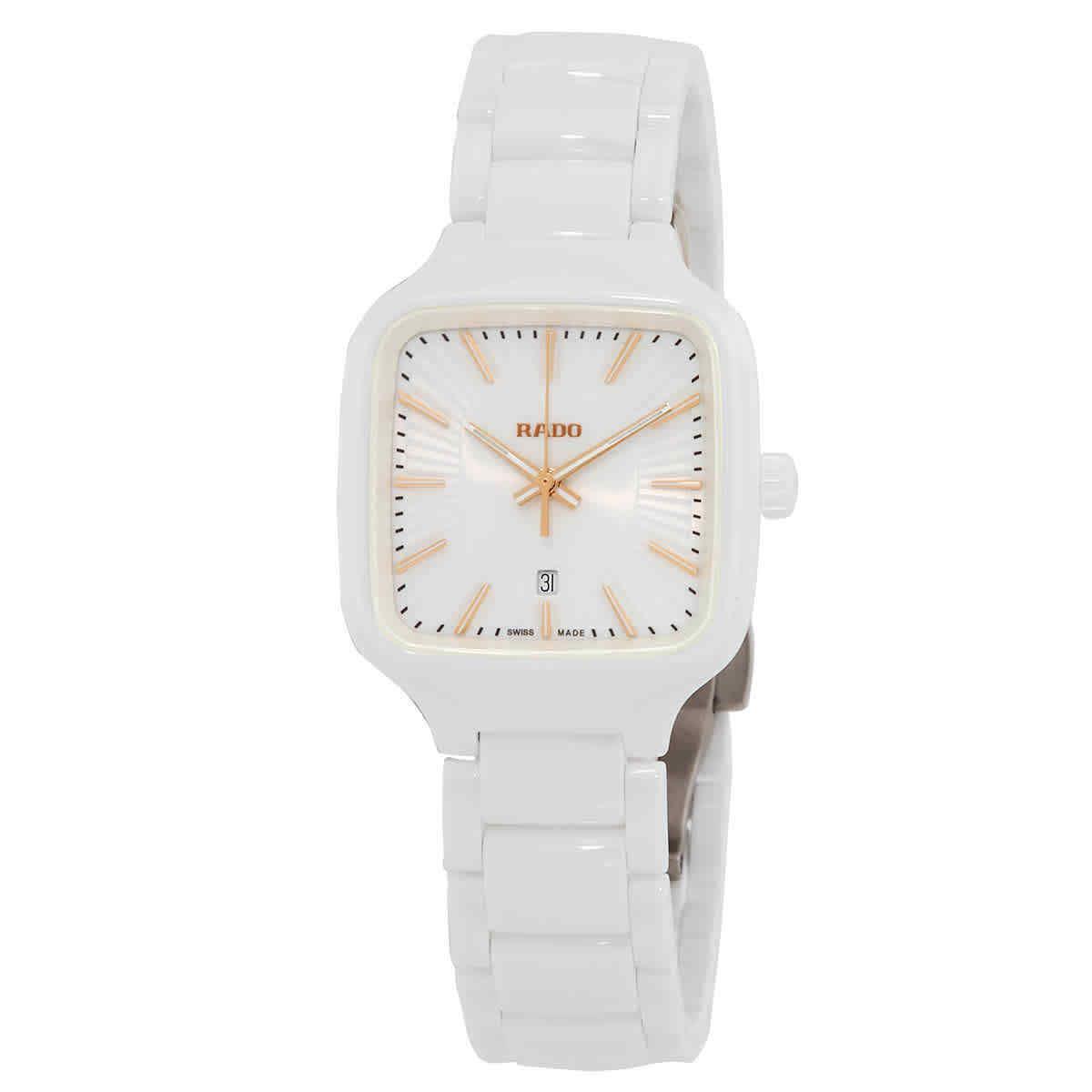 Rado True Square Quartz White Dial Ladies Watch R27072012