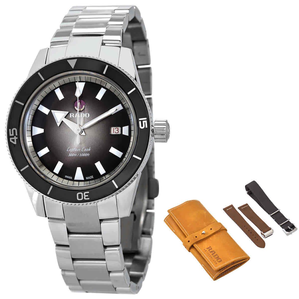 Rado Captain Cook Automatic Black Dial Men`s Watch R32105158