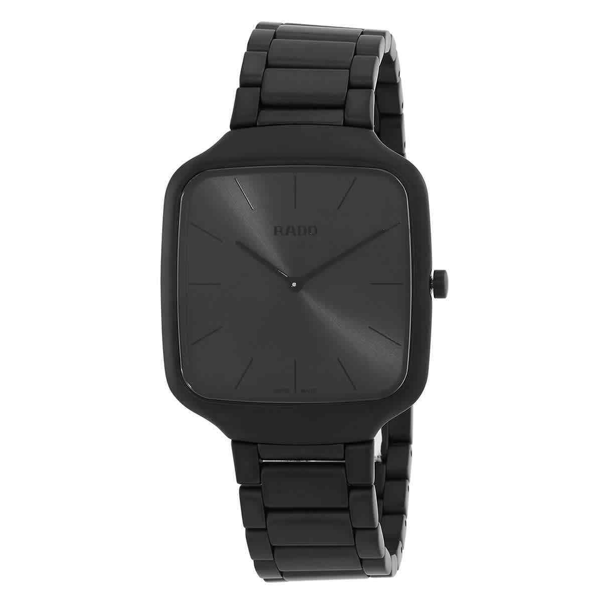 Rado True Square Quartz Black Dial Unisex Watch R27062152