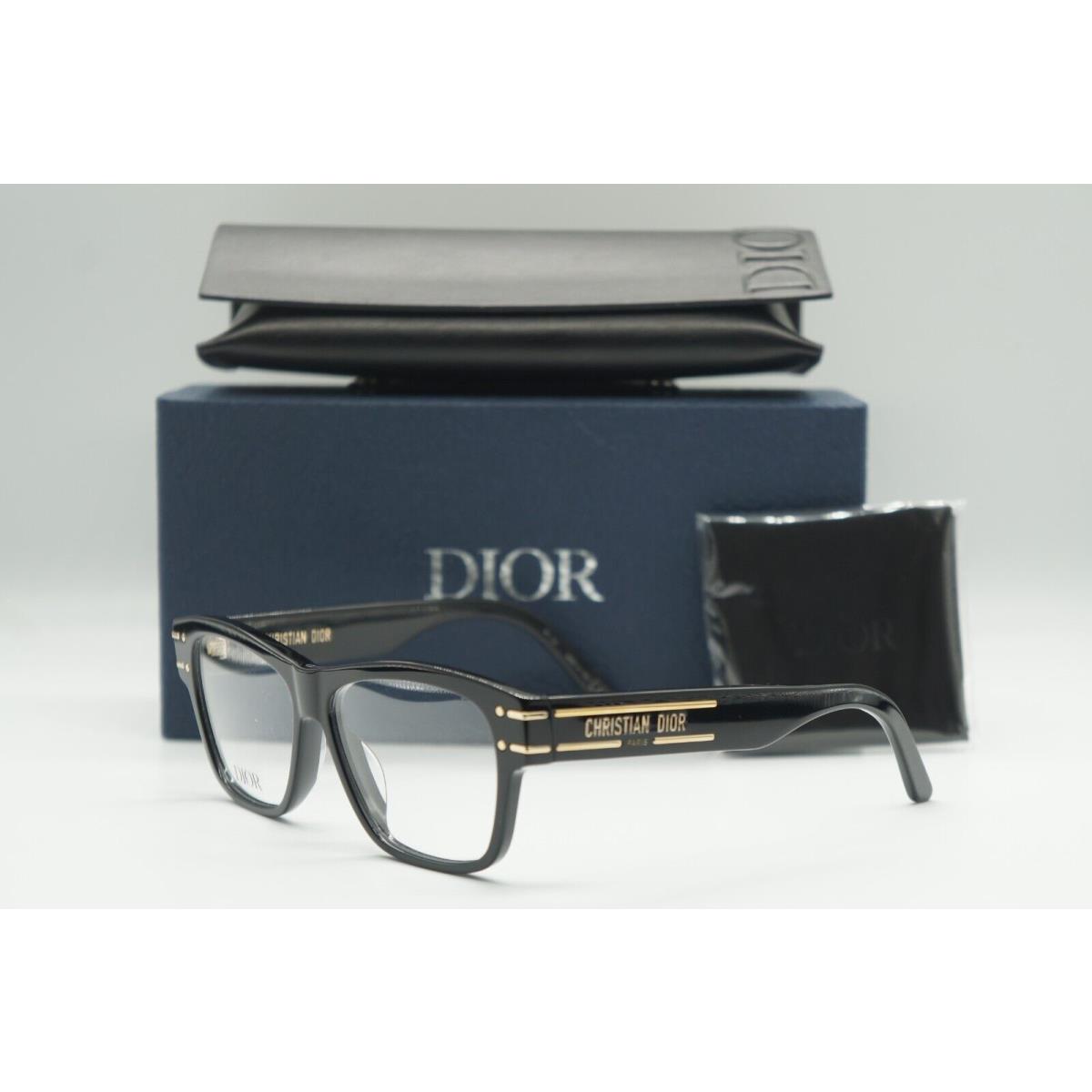 Christian Dior S1I 1000 Shiny Black Sunglasses 54-13