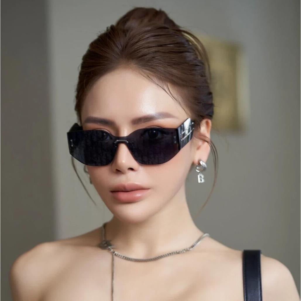 Christian Dior Diorclub M6U Oblique Blue Frame Women Sunglasses