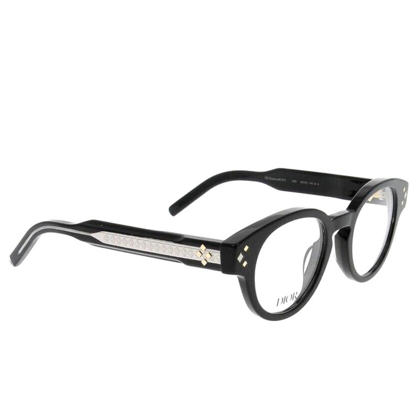 Christian Dior CD Diamondo R1I 1000 Shiny Black Eyeglasses 48-21