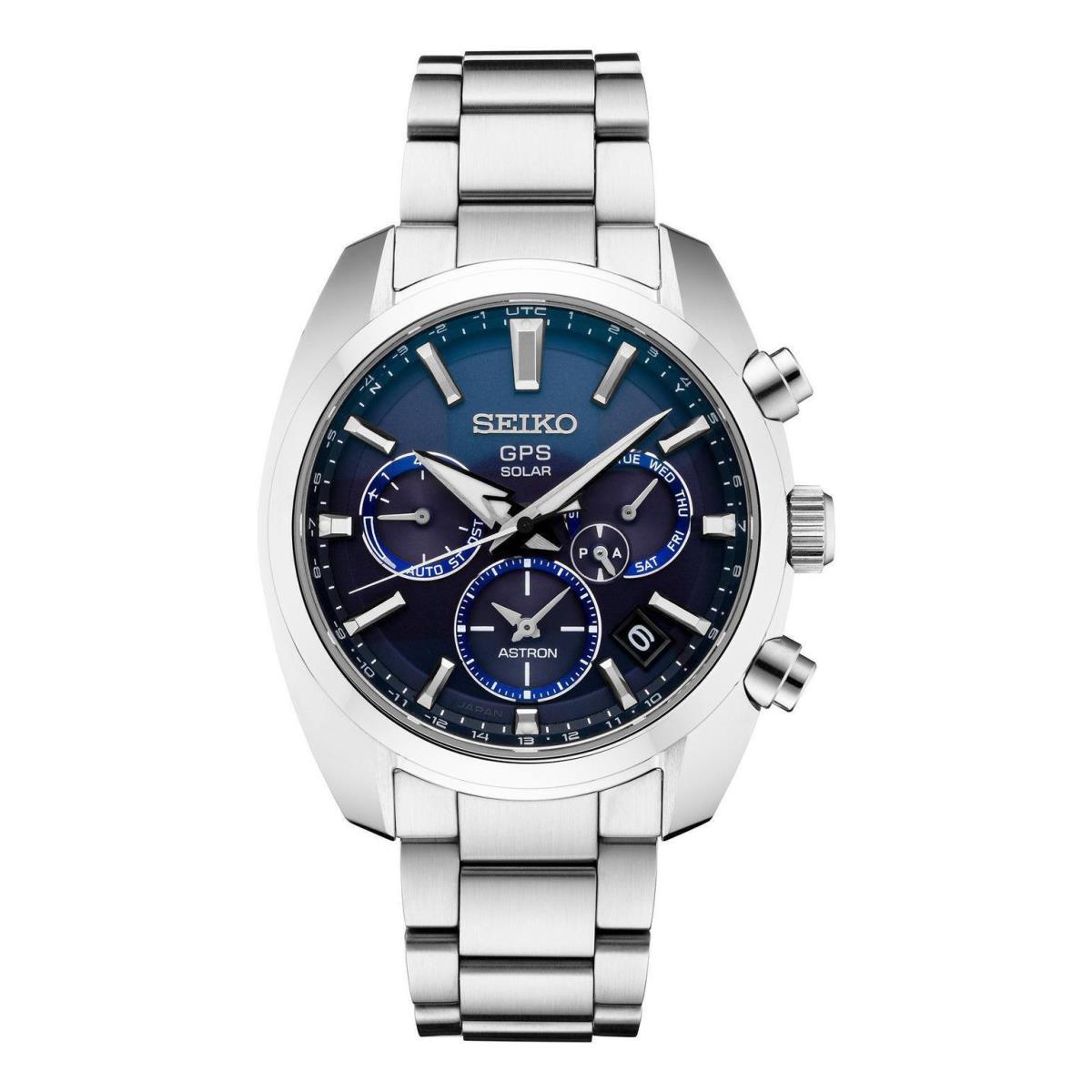 Seiko Astron Gps Solar Blue Dial Stainless Steel Watch