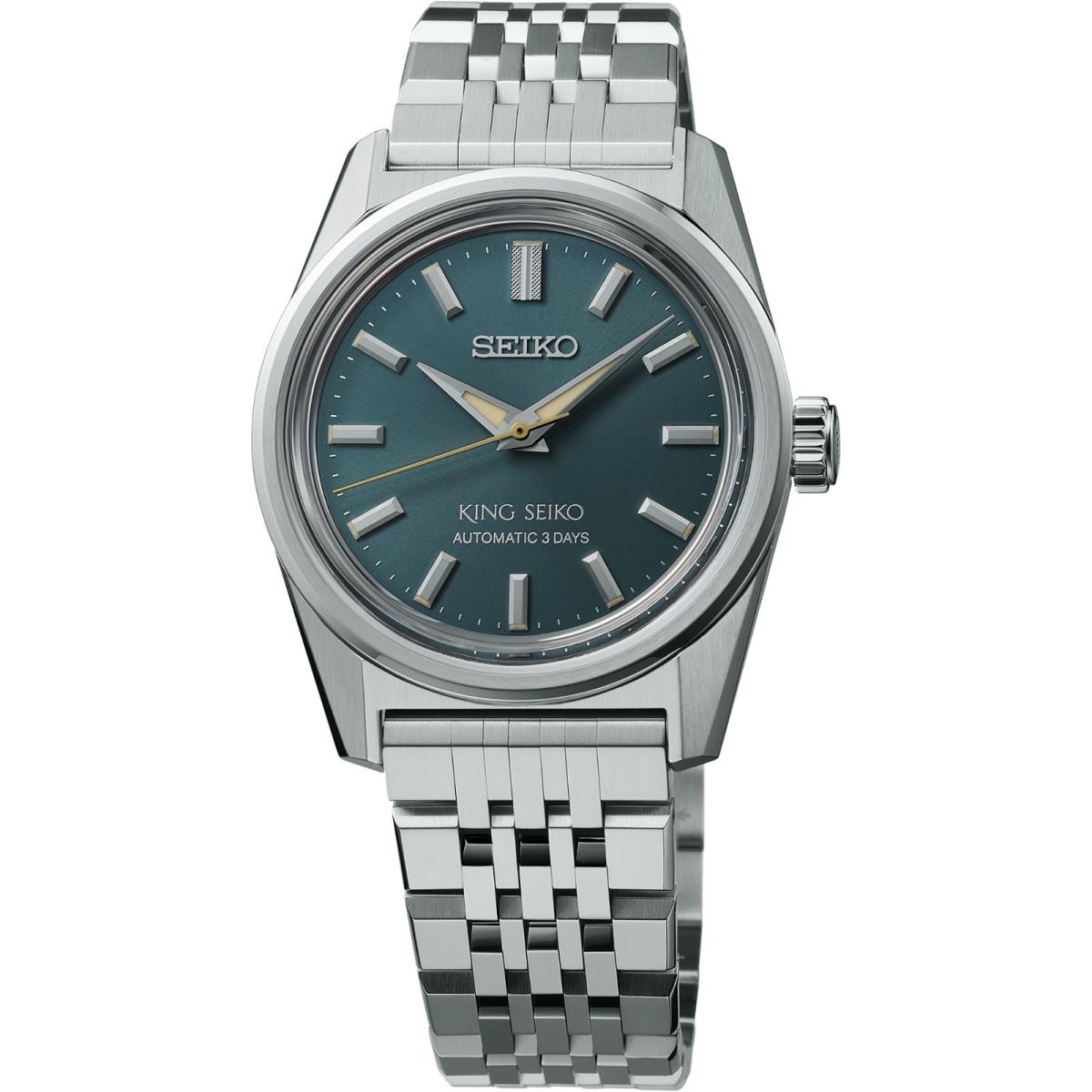 King Seiko 1961 Reissue Teal Dial Automatic Men`s Watch SPB459