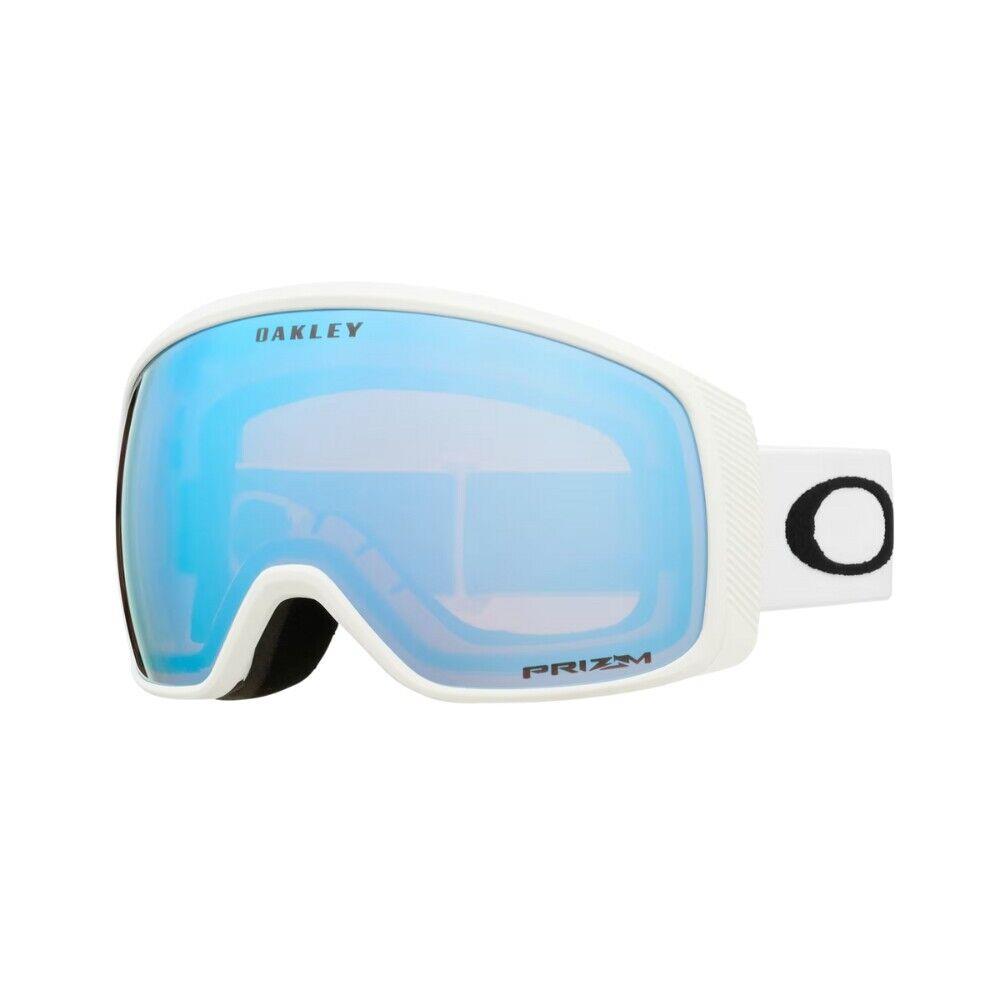 Oakley Flight Tracker M Snow Goggle White Strap Prizm Snow Sapphire Iridium Lens - Frame: Matte White, Lens: Prizm Snow Sapphire Iridium