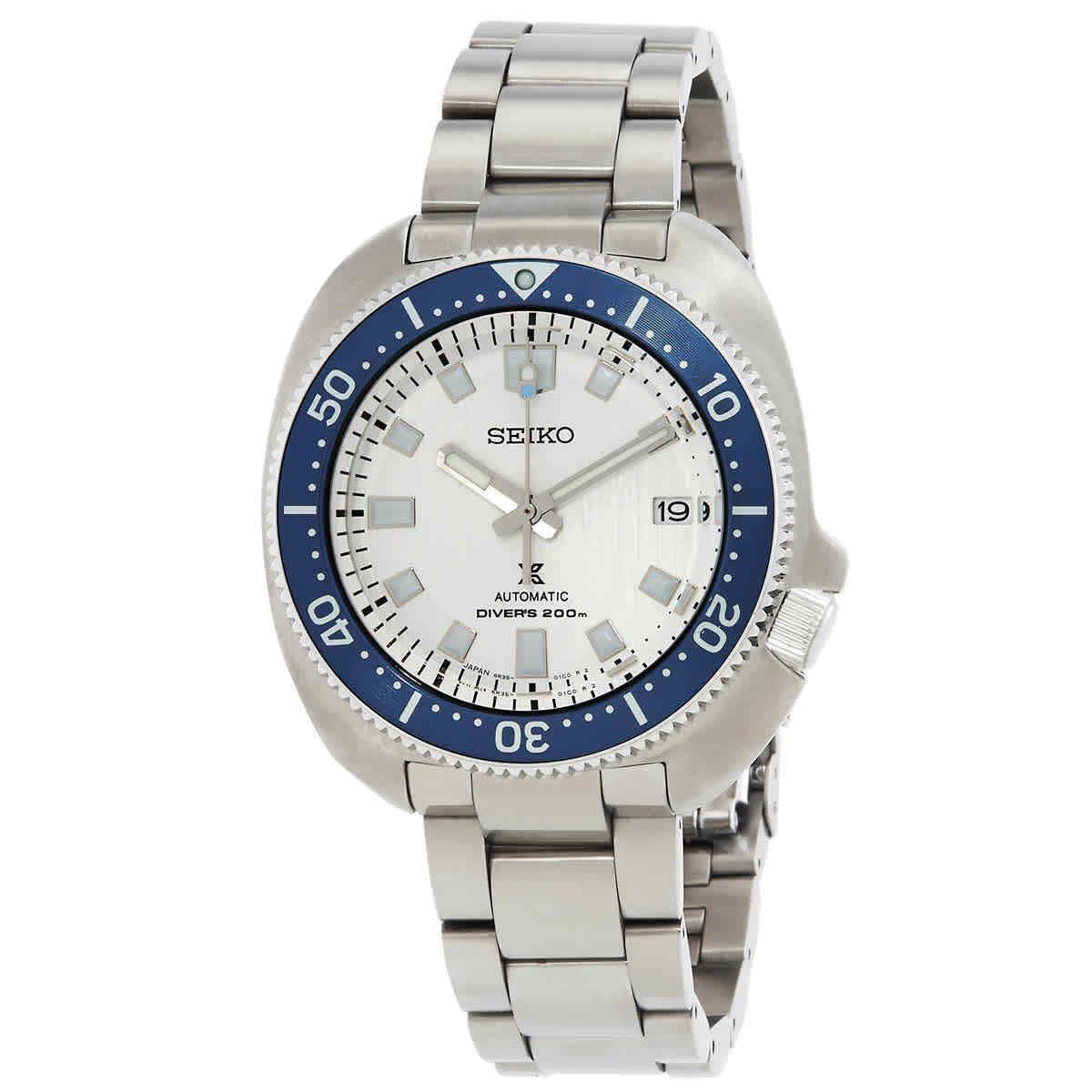 Seiko Prospex Automatic White Dial Men`s Watch SPB301J1 - Dial: White, Band: Silver-tone, Bezel: Silver-tone