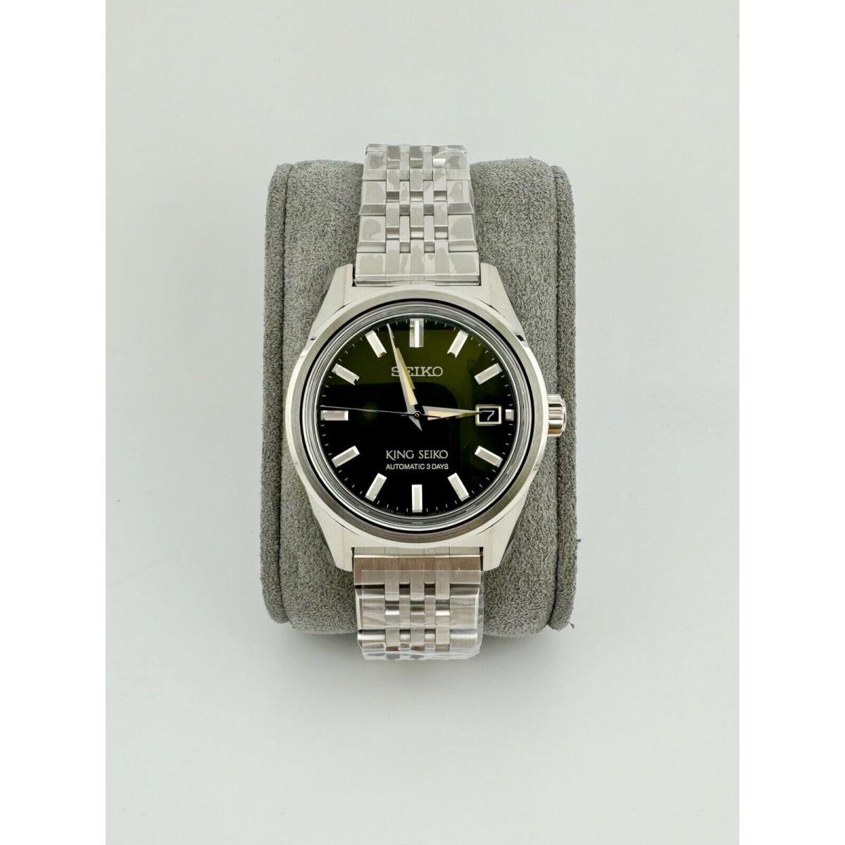 King Seiko Luxe Ksk Automatic Retro Aged Green Watch SPB391