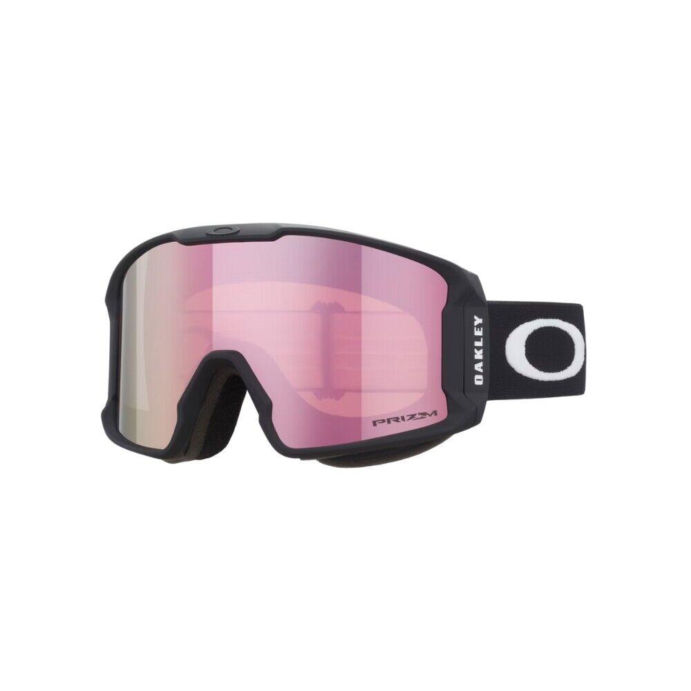 Oakley Line Miner M Snow Goggles Matte Black Strap Prizm Rose Gold Iridium Lens