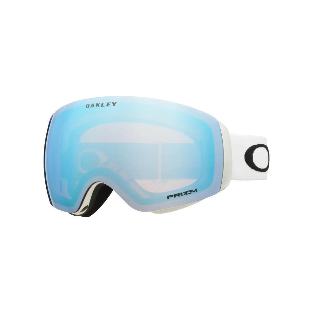 Oakley Flight Deck M Snow Goggles White Strap Prizm Snow Sapphire Iridium Lens