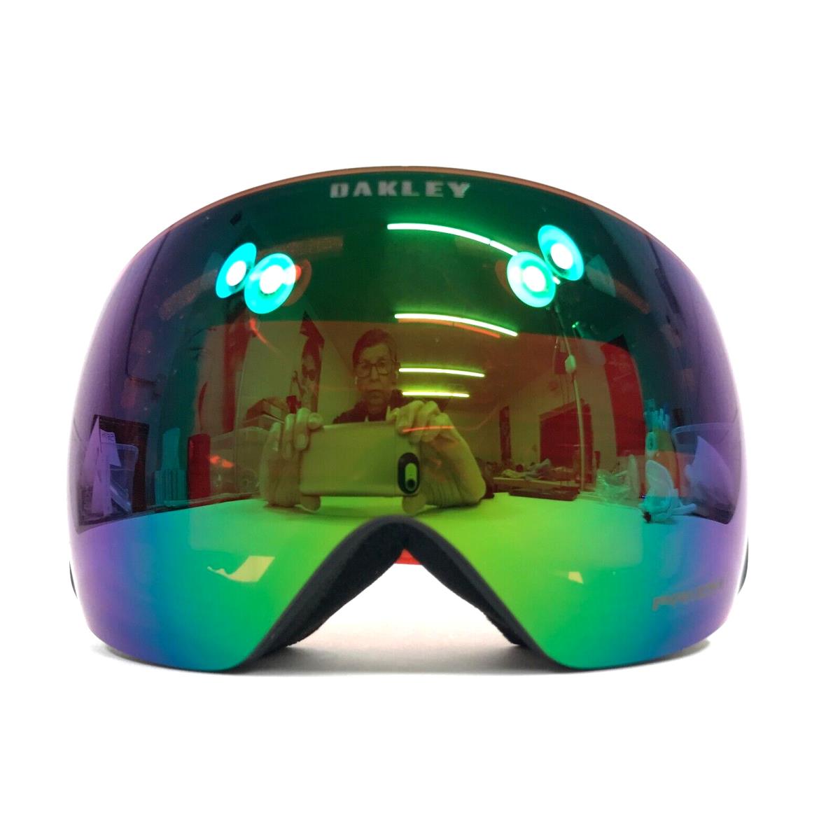 Oakley Snow Goggles Flight Deck L OO7050-8200 FP Orange Hunter w/ Prizm Jade Gbl