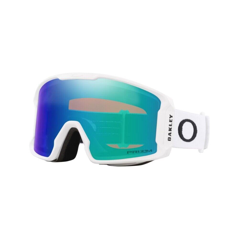 Oakley Line Miner M Snow Goggles Matte White Strap Prizm Snow Argon Iridium Lens