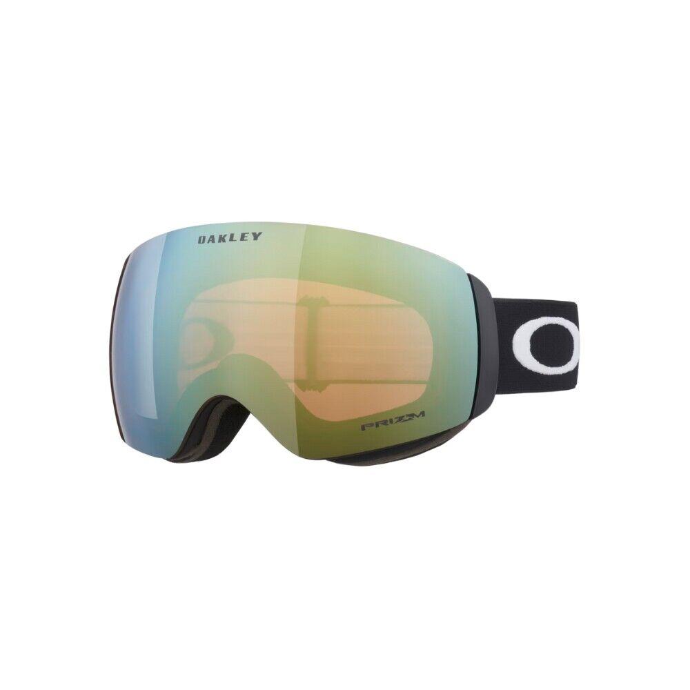 Oakley Oakely Flight Deck M Snow Goggles Matte Black Strap Prizm Sage Gold Iridium Lens