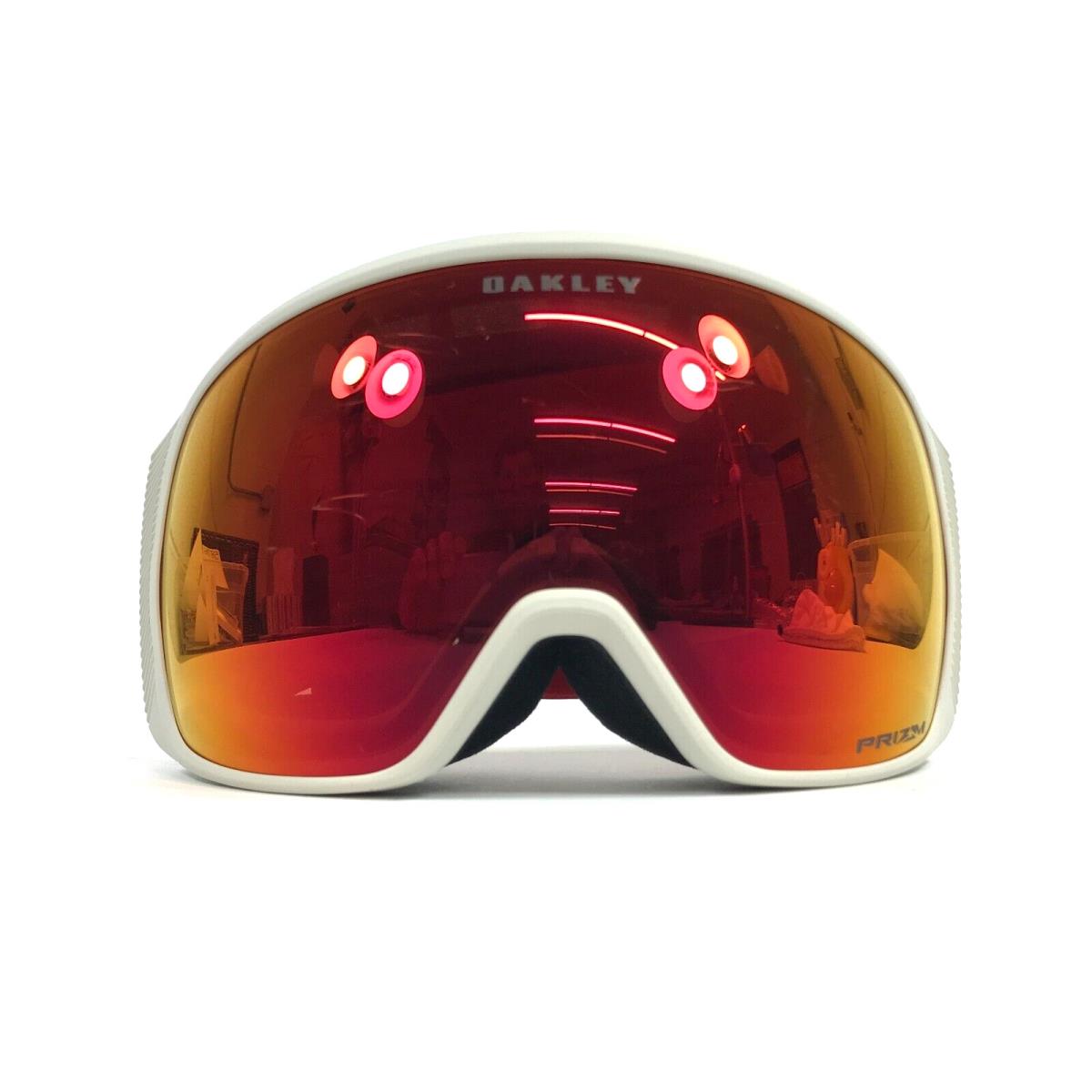 Oakley Snow Goggles Flight Tracker L OO7104-2100 Viper Red Grey with Prizm Torch - Frame: Multicolor, Lens: Red