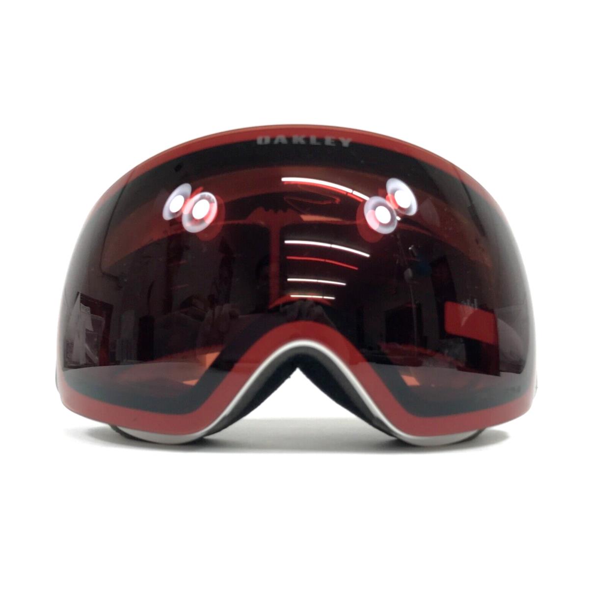 Oakley Snow Goggles Flight Deck M OO7064-C500 Matte White with Prizm Garnet Gbl - Frame: White, Lens: Red