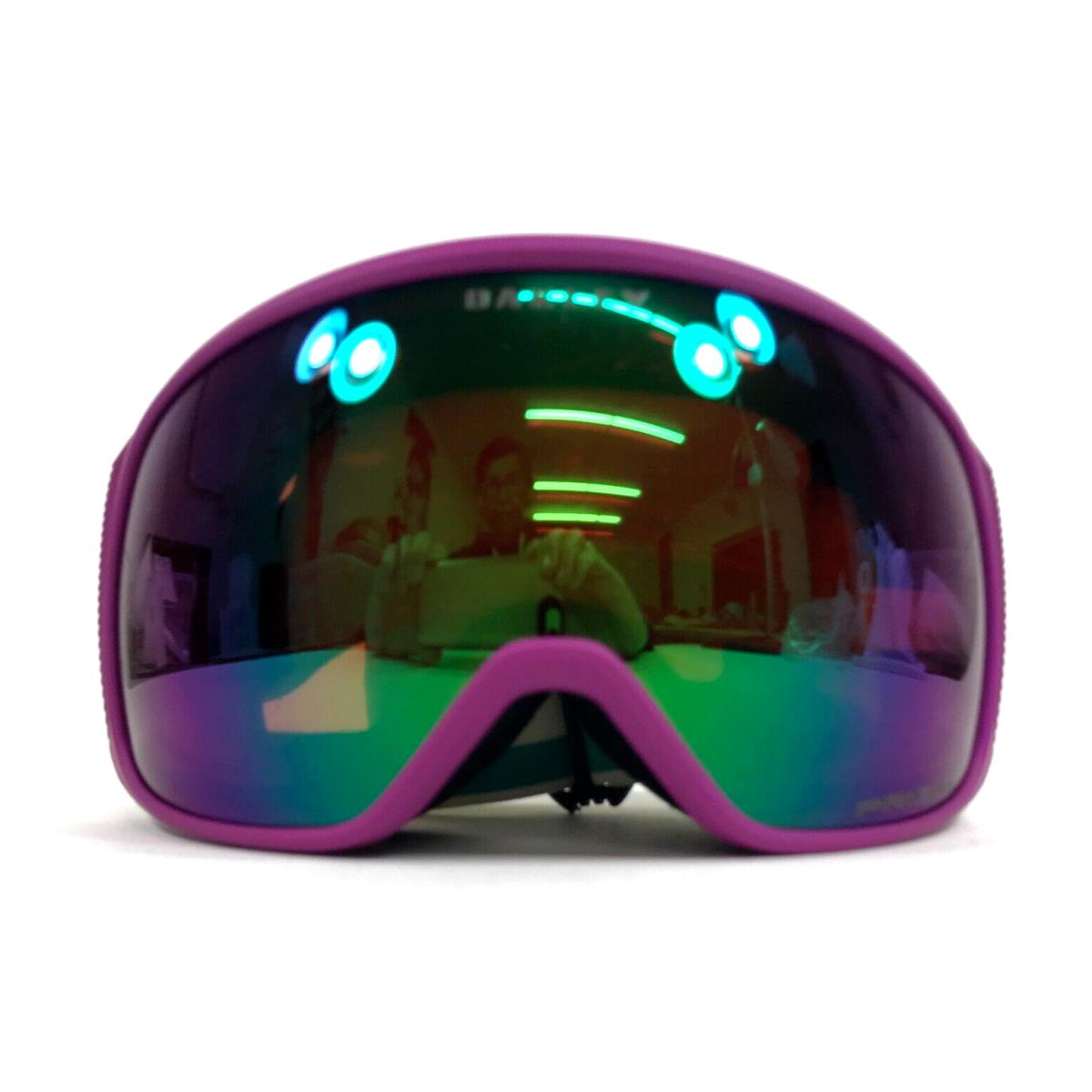 Oakley Snow Goggles Flight Tracker XM OO7105-4900 Purple Color Code w Prizm Jade