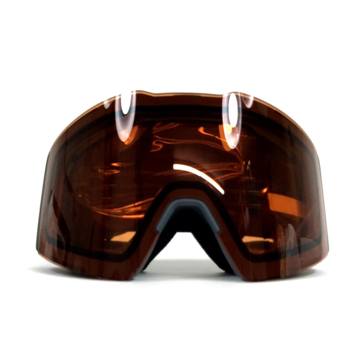 Oakley Snow Goggles Fall Line L OO7099-2100 Heathered Dark Grey Prizm Persimmon - Frame: Gray, Lens: Orange