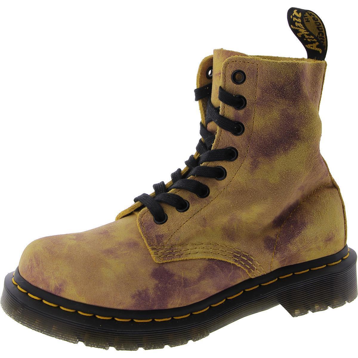 Dr. Martens Womens 1460 Pascal Yellow Combat Lace-up Boots 6 Medium B M 9540