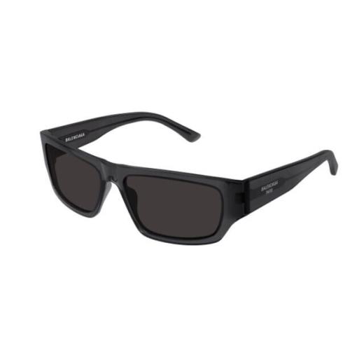 Balenciaga BB0366S 004 Grey/grey Rectangular Men`s Sunglasses