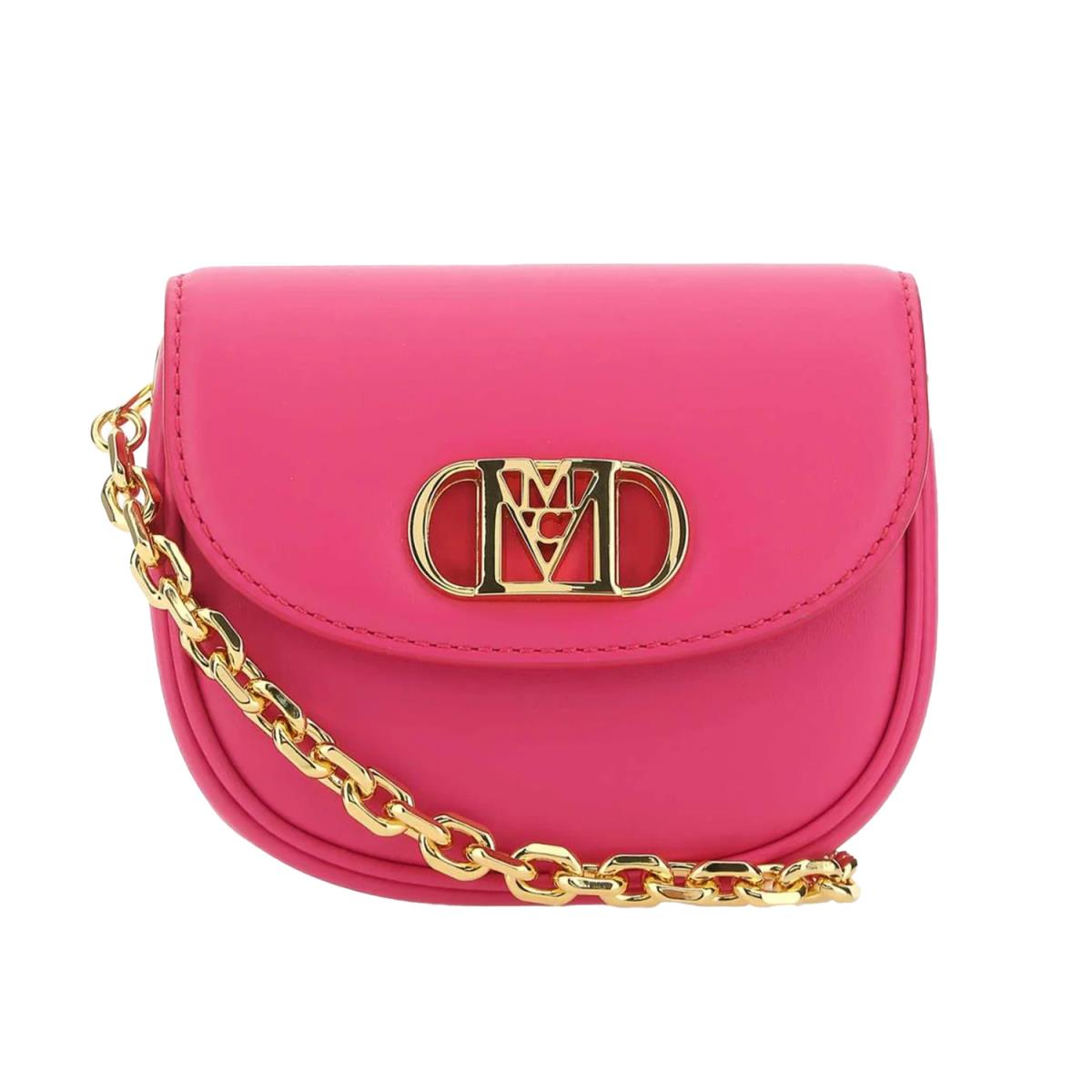 Mcm Mode Travia Pink Leather Crossbody Shoulder Bag 0214