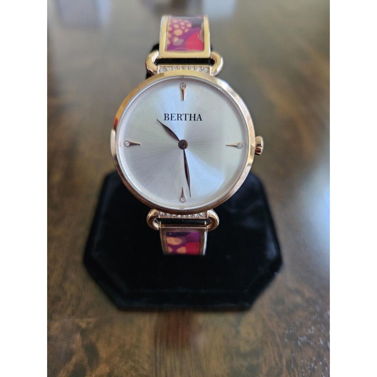 Very Cute  Katherine Ladies Enamel-designed Bracelet Watch by Bertha
