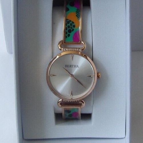 Very Cute Bertha Katherine Ladies Enamel-designed Bracelet Watch