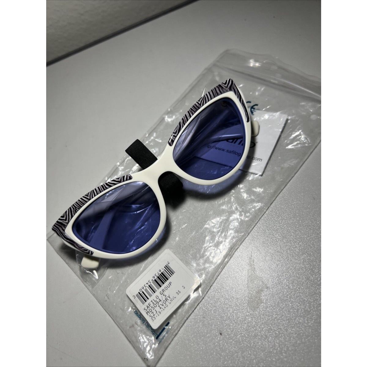 Women`s Sunglasses Moschino MOS094/S SZJ/53 Ivory - Blue Lens