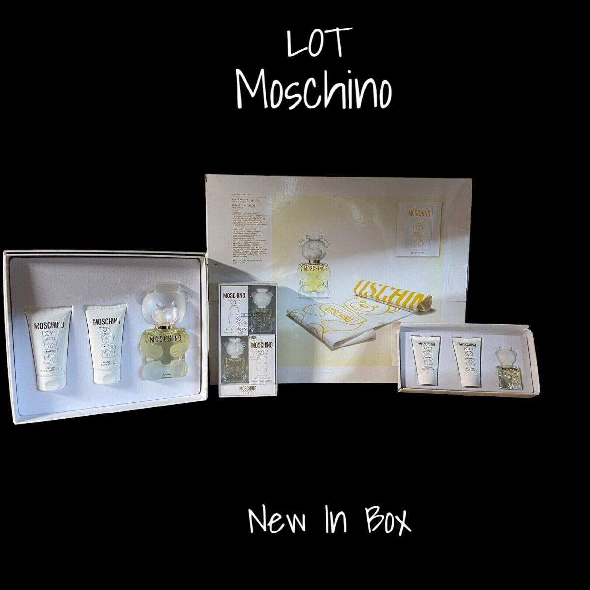 Moschino Toy 2 Gift Set Edp Body Lotion Shower Gel Towel Lot