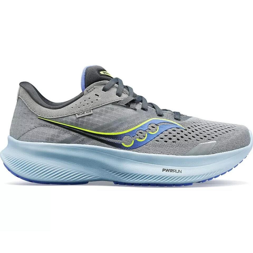 Saucony Ride 16 Womens Running Shoes - Fossil Pool Gris